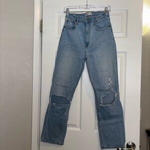 Abercrombie & Fitch “The Ankle Straight Ultra High Rise” Jeans